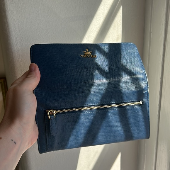 RARE Prada Saffiano Leather Long Wallet - Picture 10 of 13